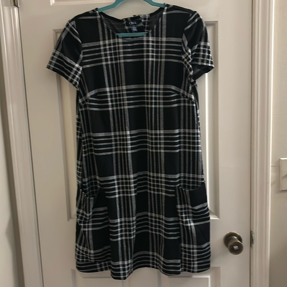 Chaps Medium Plaid Dress